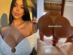 Jaiane Limma do onlyfans em vídeo amador real transando de costas